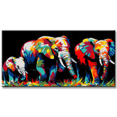 Paint by Numbers Elephants Family Modern Animal Art Painting